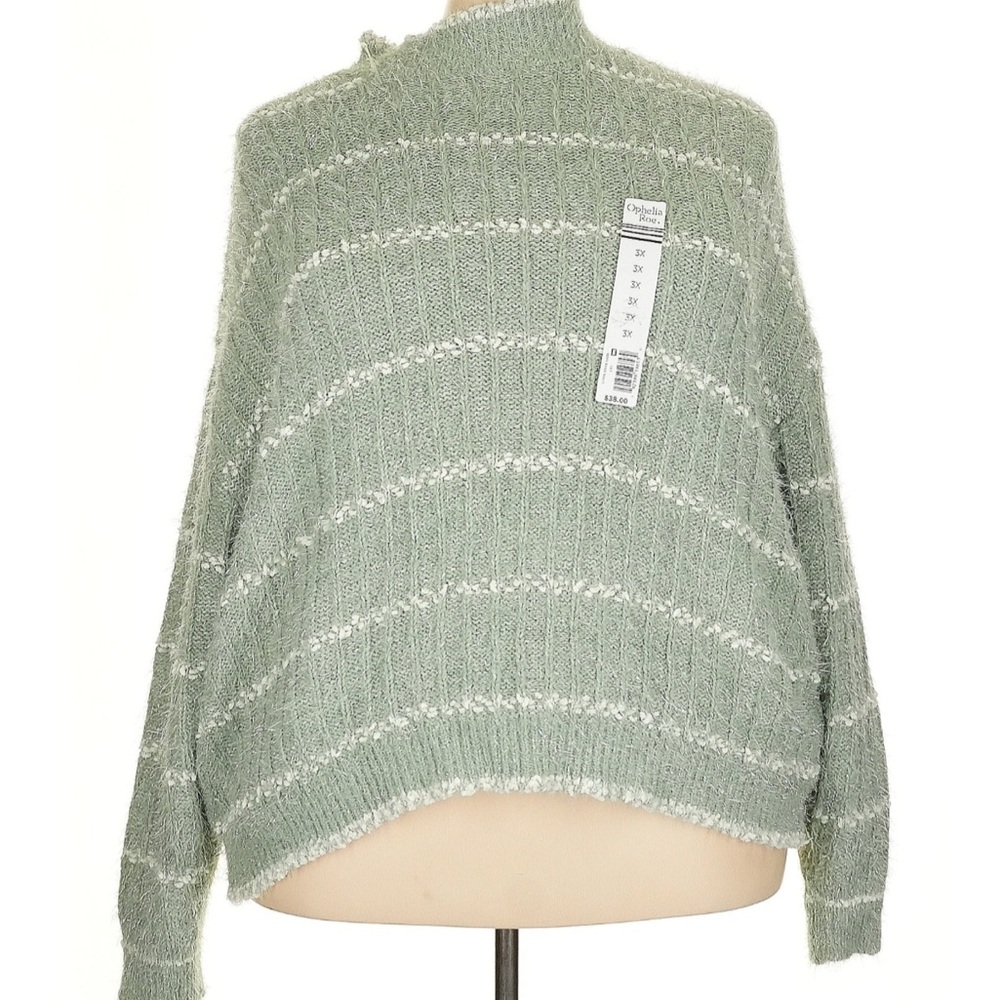 Green and Glitter Sweater 3X NWT